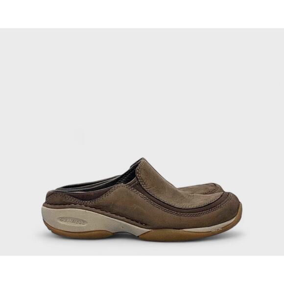 Merrell 'Primo Scoop' Women's 6 Brown  Leather Performance Clog Mule - Picture 1 of 9